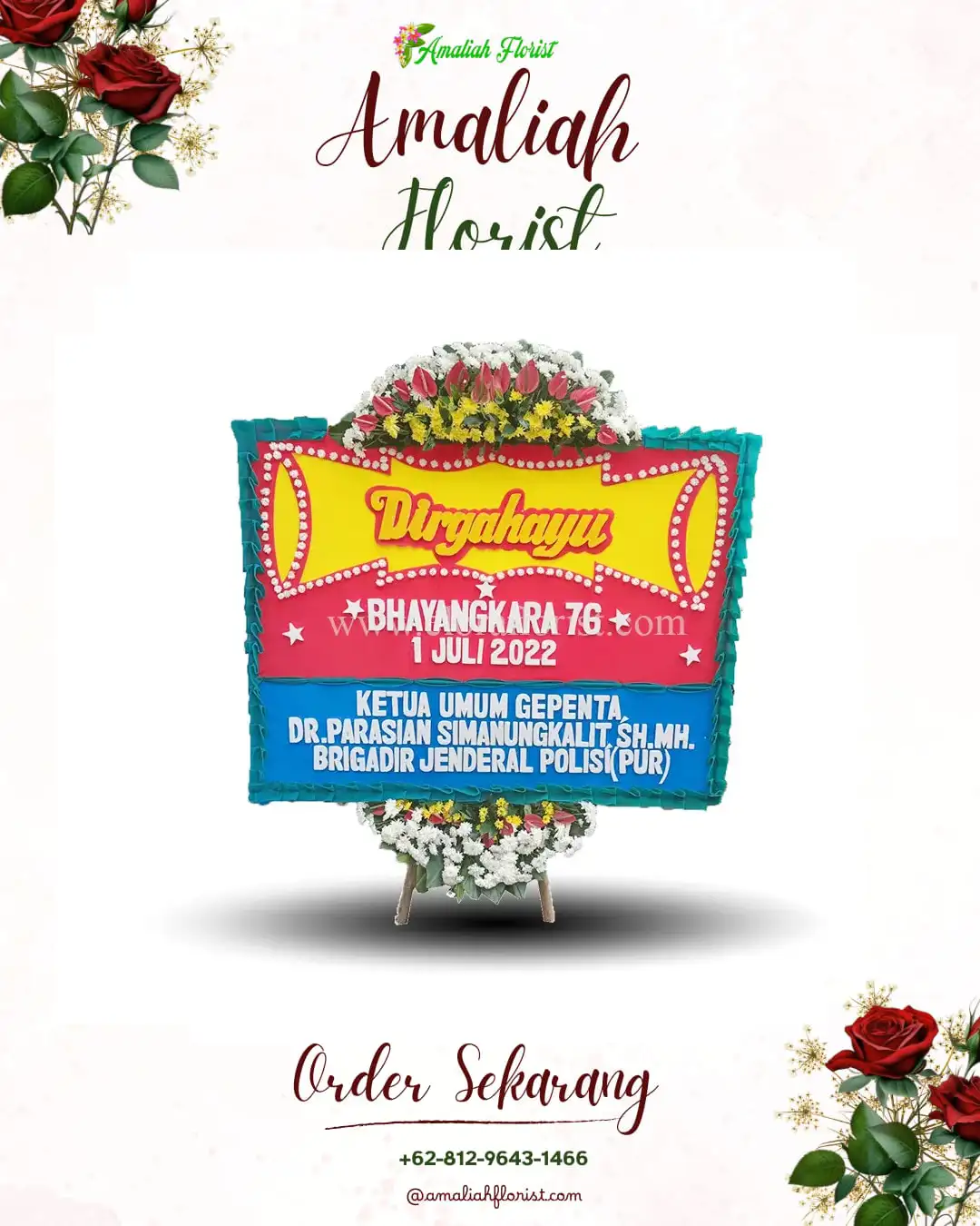 Papan Bunga HUT Ulang Tahun Muara Wis